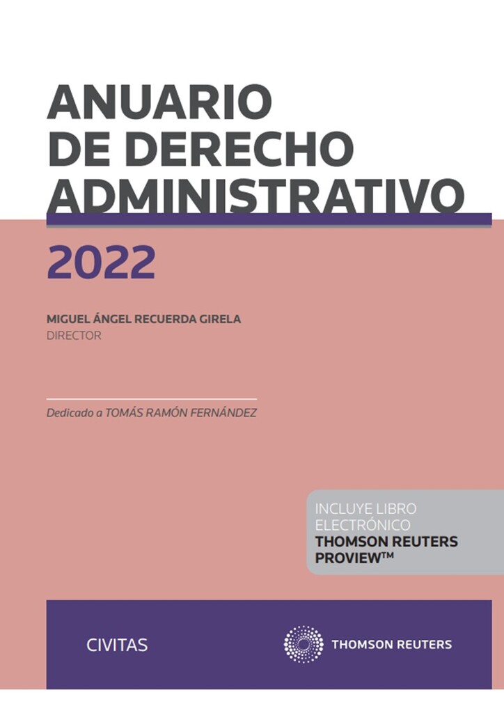 Anuario de Derecho Administrativo 2022 (Papel + e-book)