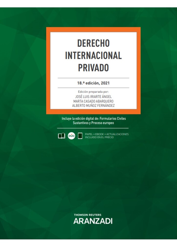 Derecho Internacional Privado (Papel + e-book)
