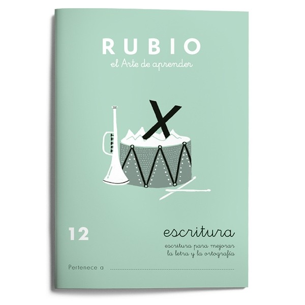 Cuadernillos escritura 12 Rubio