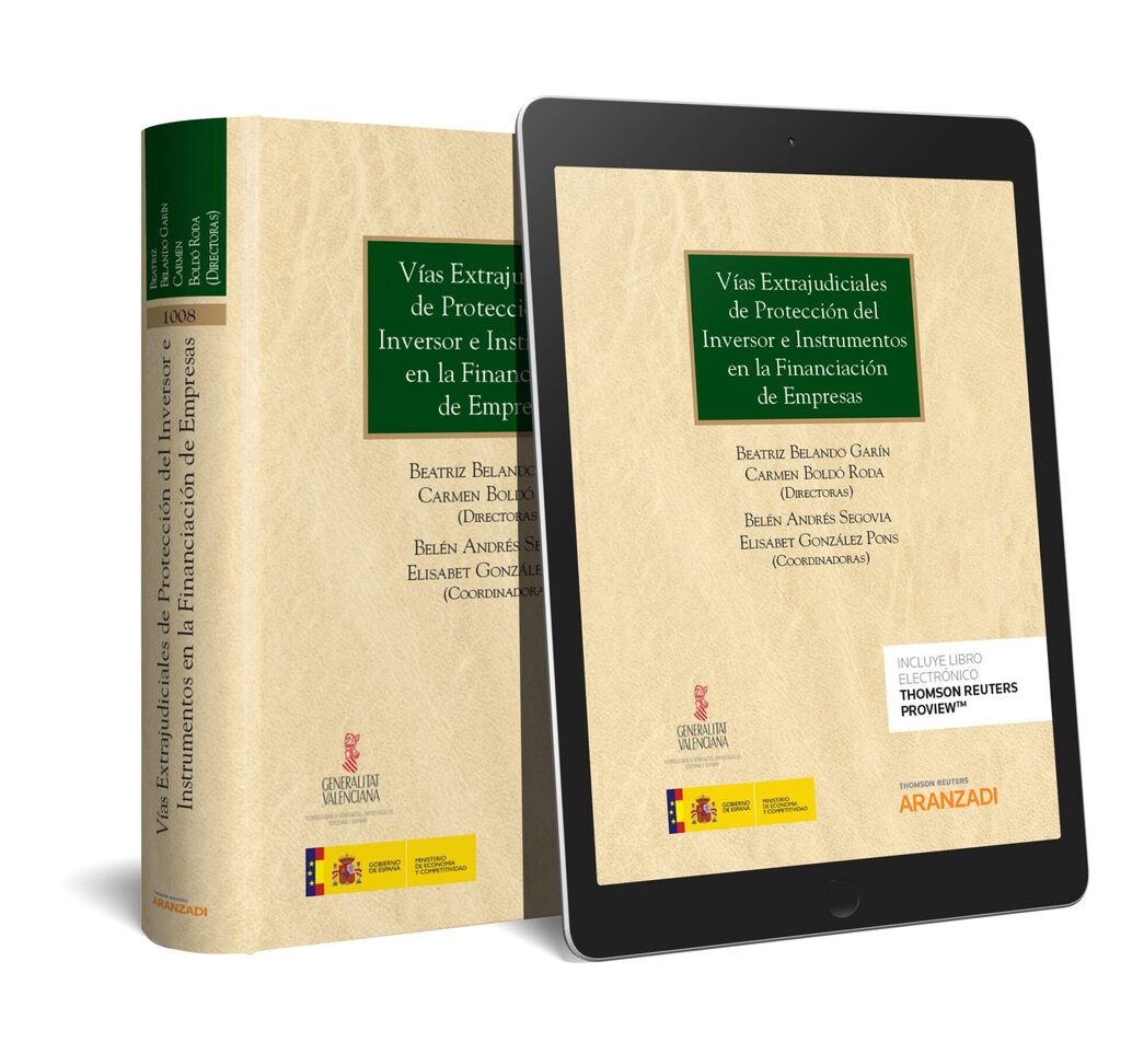 Vías extrajudiciales de protección del inversor e instrumentos en la financiación de empresas (Papel + e-book)