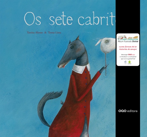 Os sete cabritos álbum ilustrado dixital