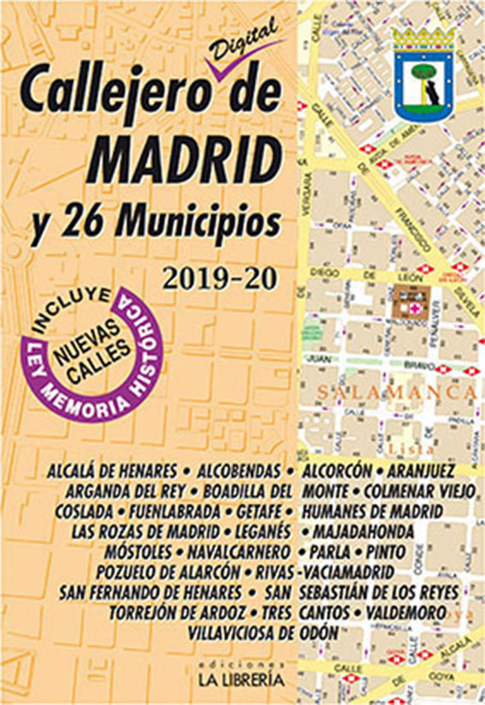 Callejero Digital de Madrid y 26 municipios 2019-2020