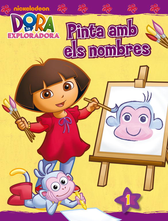 Dora l'Exploradora. Activitats - Pinta amb els nombres