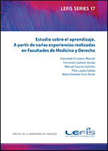 Estudio sobre el aprendizaje. A partir de varias experiencias realizadas en Facultades de Medicina y Derecho