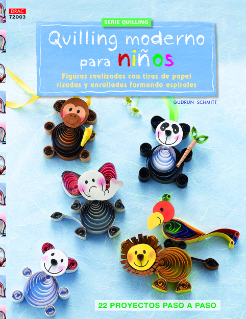 Animales y flores con papel plegado