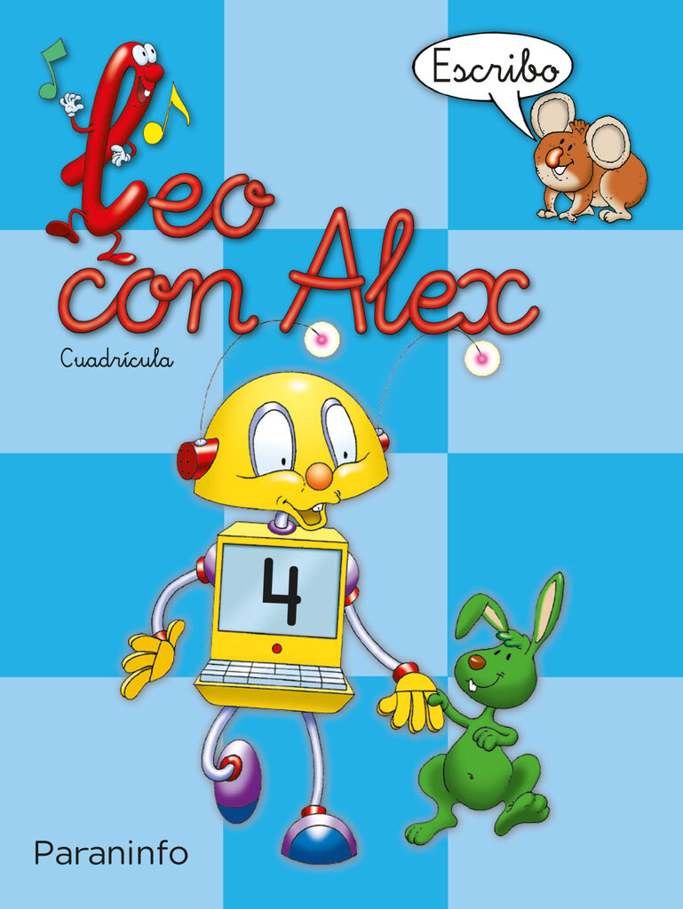Leo con Alex. Escritura 5. Cuadrícula (Educación Infantil)