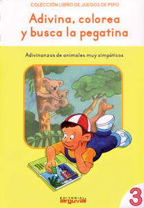 Adivina, colorea y busca la pegatina. Adivina, colorea y busca la pegatina.