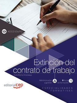 Extinción del contrato de trabajo (ADGD106PO). Especialidades formativas