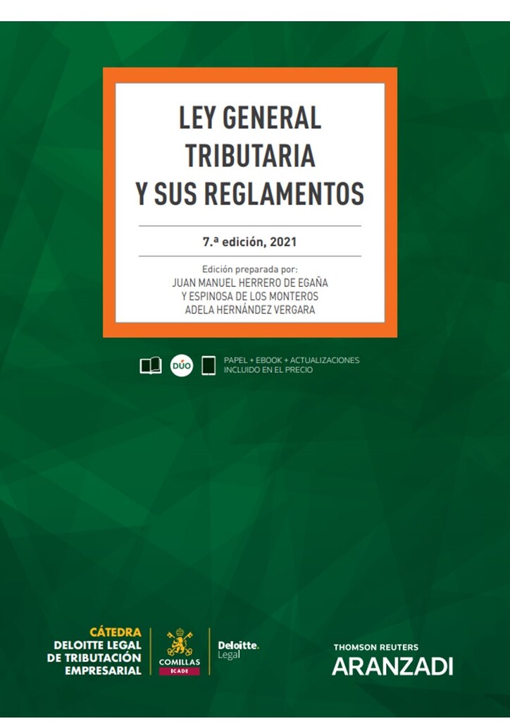 Ley General Tributaria y sus Reglamentos (Papel + e-book)