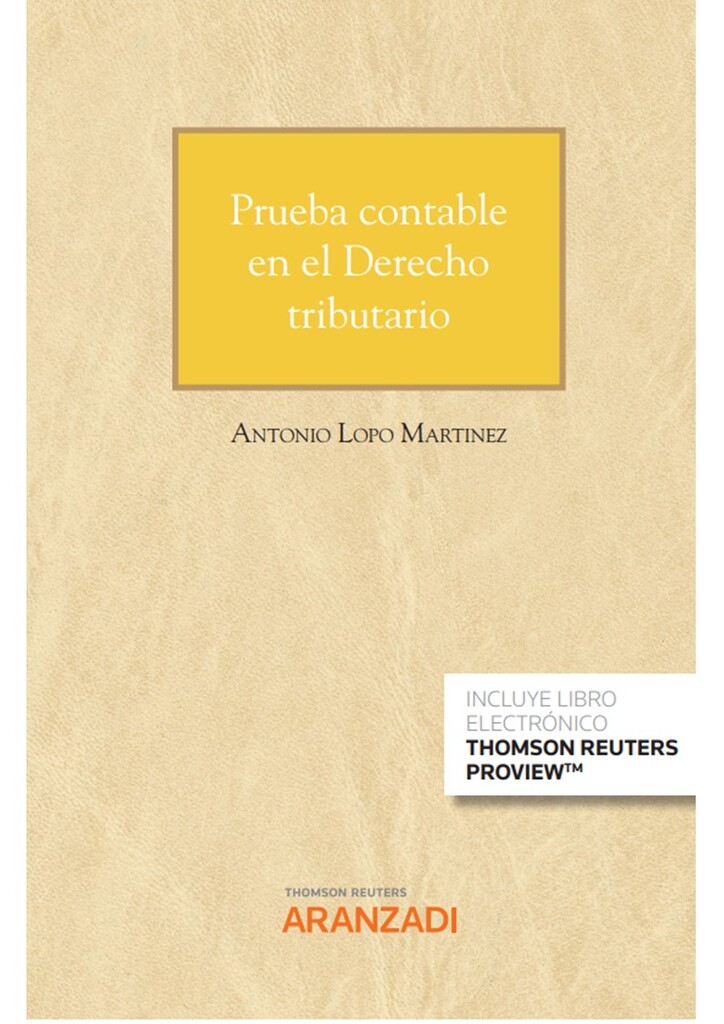 Prueba contable en el Derecho tributario (Papel + e-book)