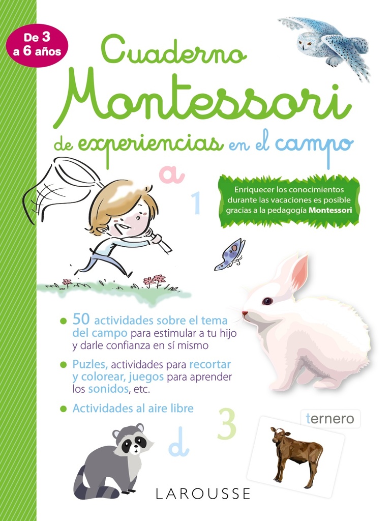 Cuaderno Montessori de experiencias en el campo