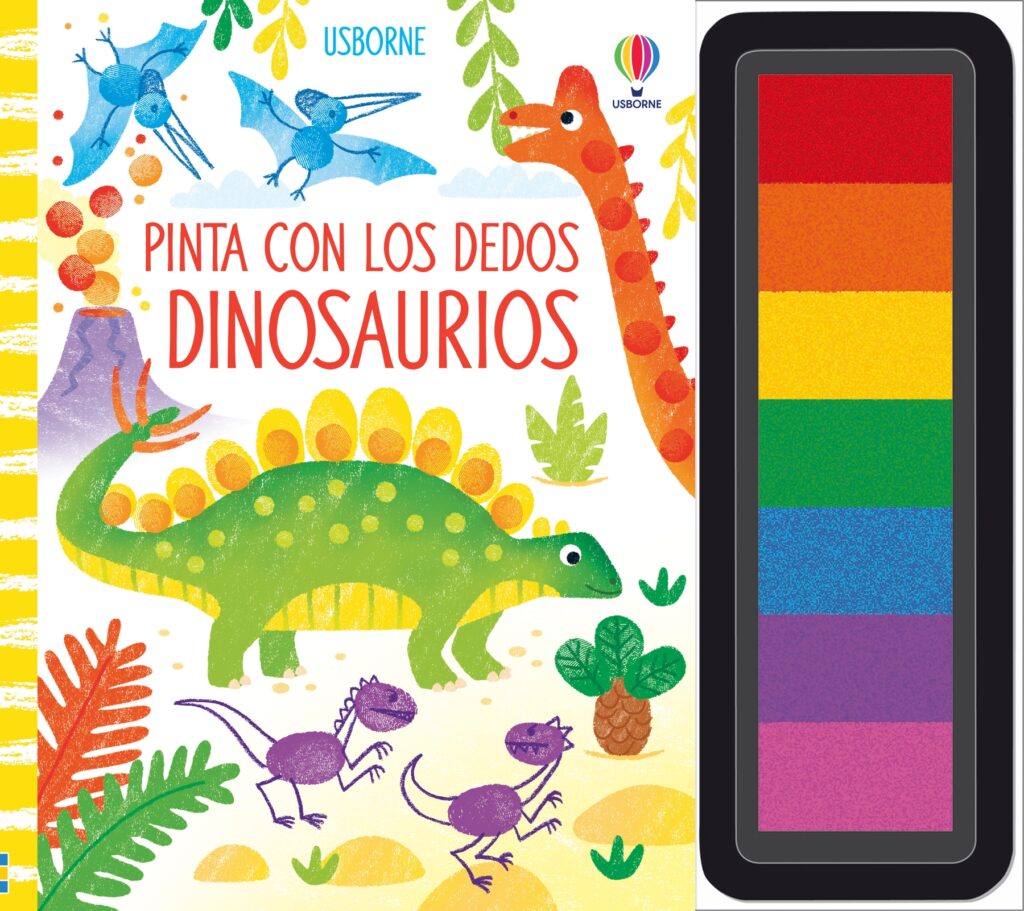 Dinosaurios pinta con los dedos