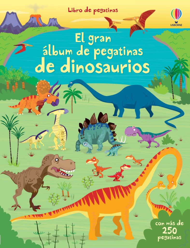 Gran album de pegatinas de dinosaurios