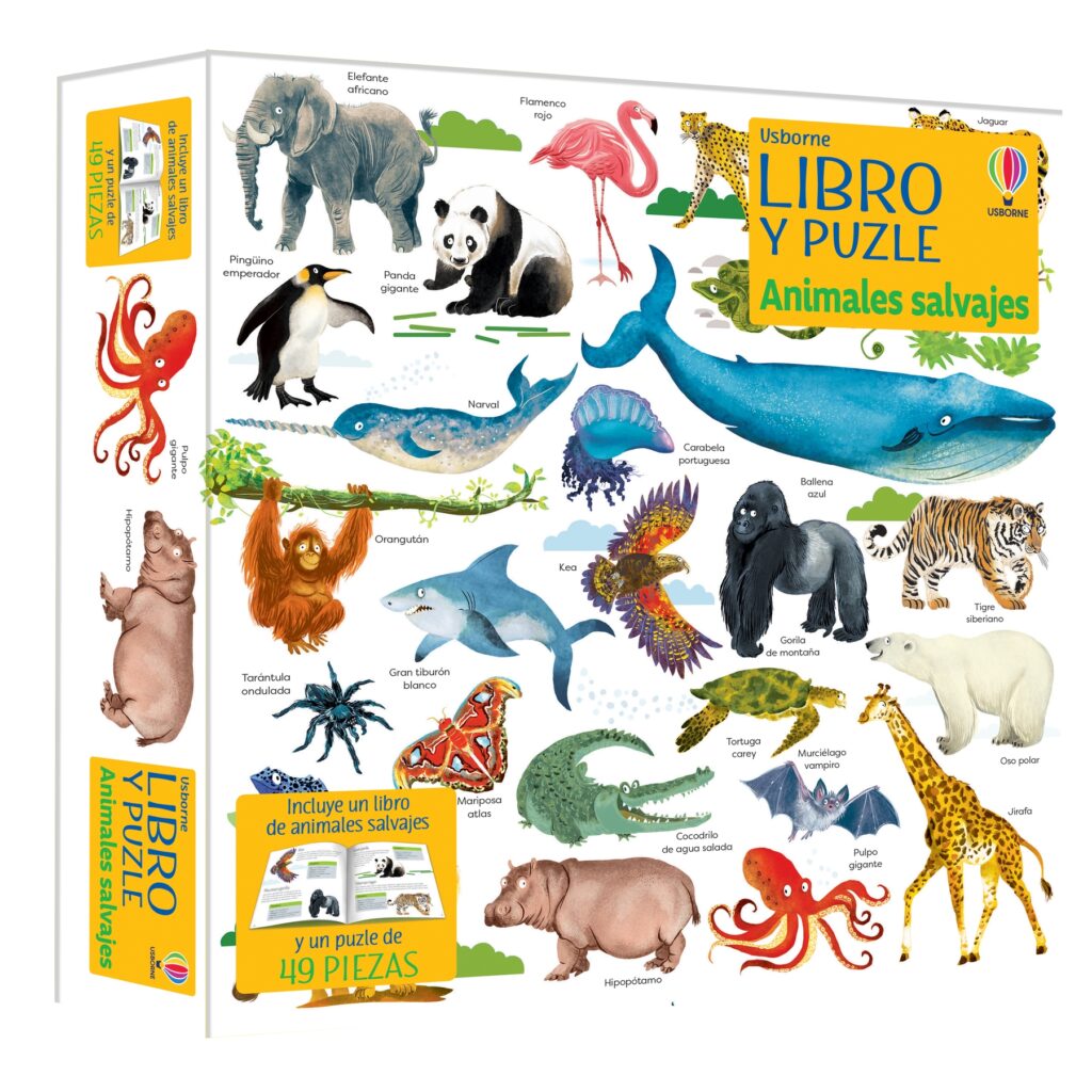 ANIMALES SALVAJES LIBRO PUZZLE ANIMALES SALVAJES LIBRO PUZZLE