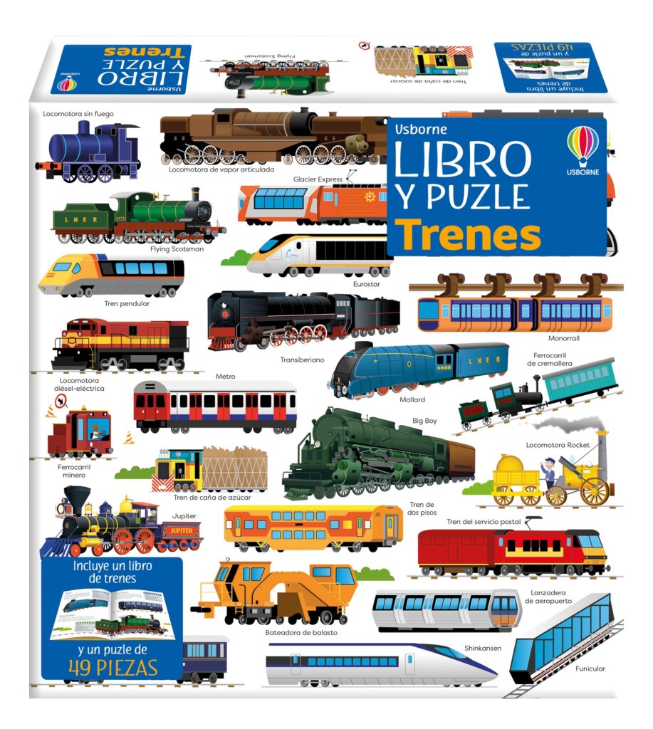 TRENES LIBRO PUZLE TRENES LIBRO PUZLE