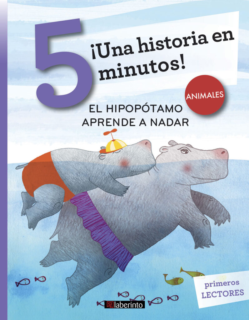 ¡Una historia en 5 minutos! El hipopótamo aprende a nadar