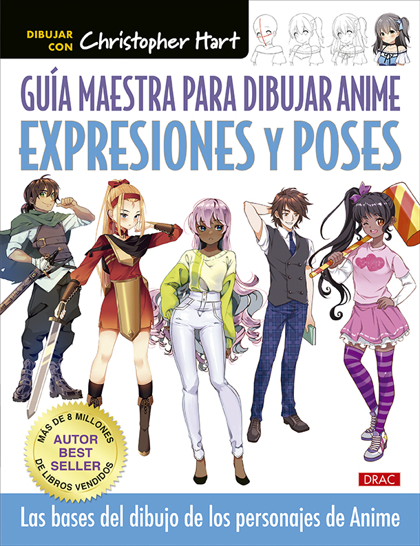 Guía maestra para dibujar anime. Expresiones y poses