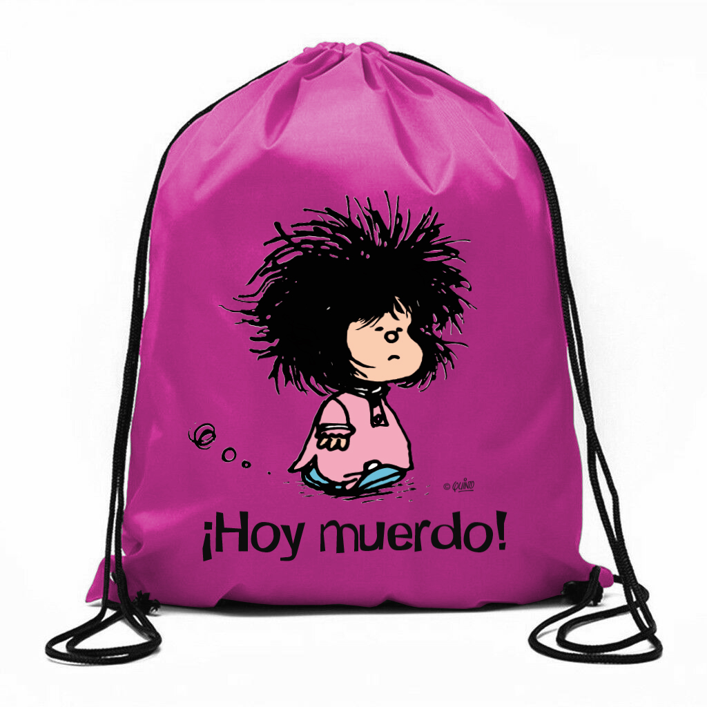 Bolsa de cuerdas Mafalda ¡No hay un planeta B!