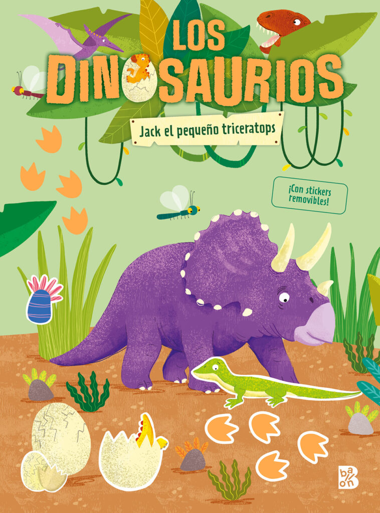 LOS DINOSAURIOS-LIBRO DE JUEGOS CON STICKERS