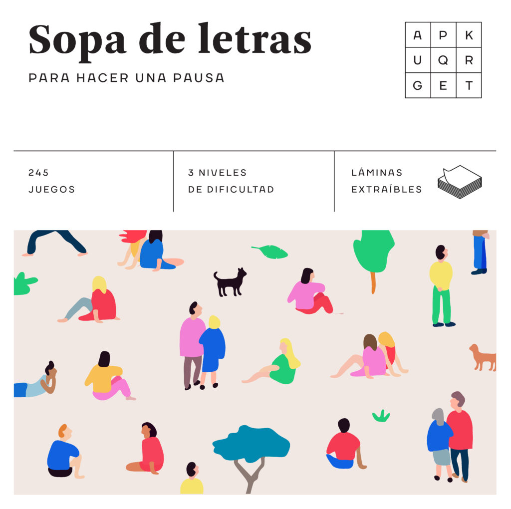 Sopa de letras para hacer una pausa (Cuadrados de diversión)