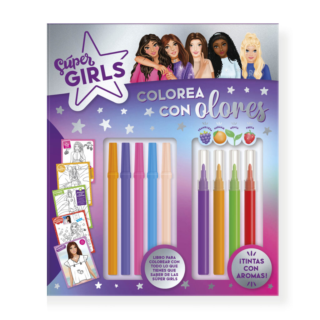 SUPER GIRLS - COLOREA CON OLORES
