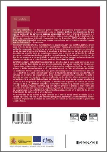 Aspectos Jurídicos de la tarificación del carbono en sectores estratégicos