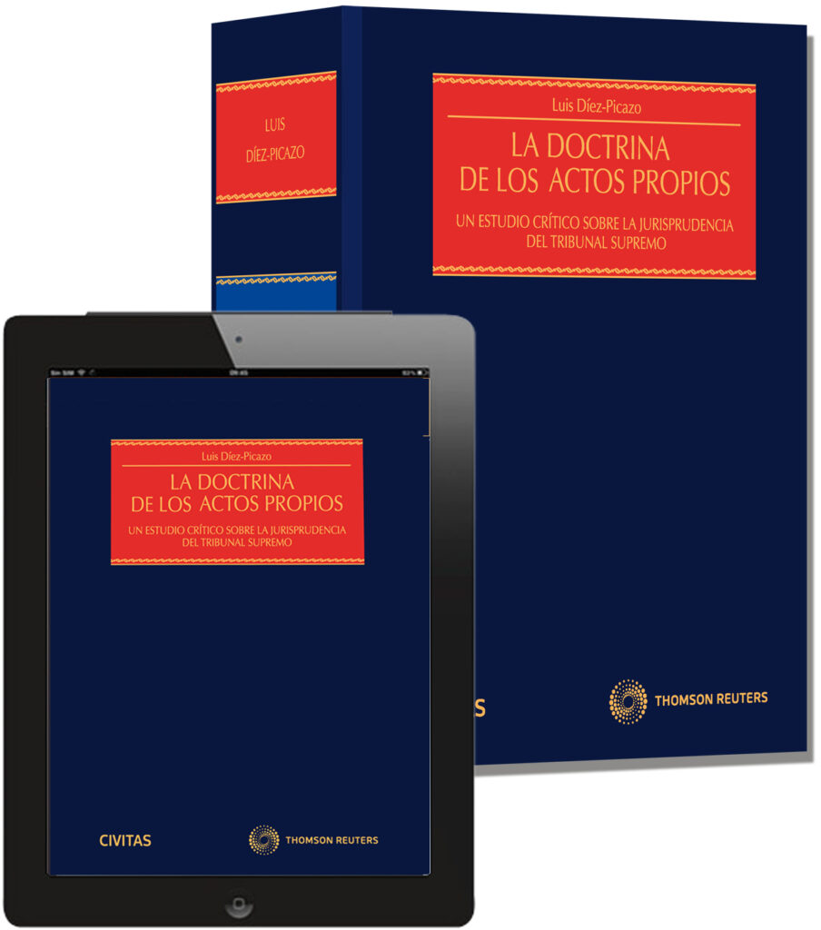 La doctrina de los actos propios (Papel + e-book)