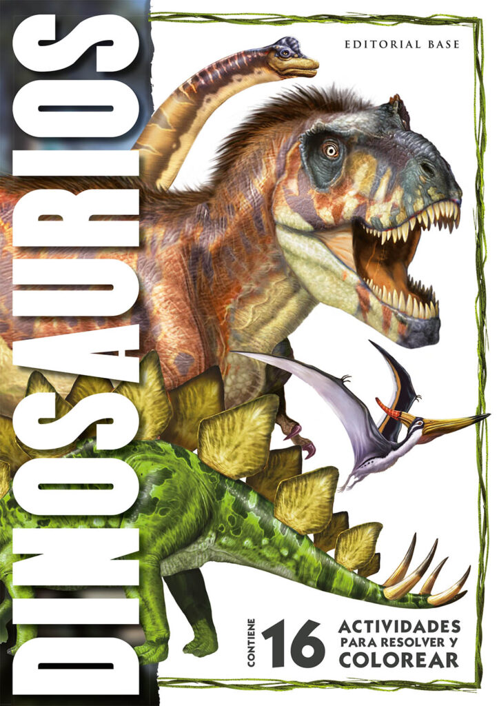 Dinosaurios - 16 actividades para resolver y colorear