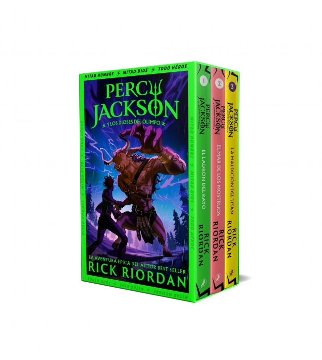 Percy Jackson y los dioses del Olimpo (estuche con: El ladrón del rayo|El mar de los monstruos|La maldición del Titán) Percy Jackson y los dioses del Olimpo (estuche con: El ladrón del rayo|El mar de los monstruos|La maldición del Titán)