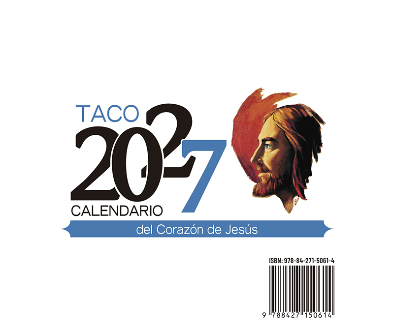Taco Calendario del Corazón de Jesús - Mesa Sgdo. Corazón - 2027