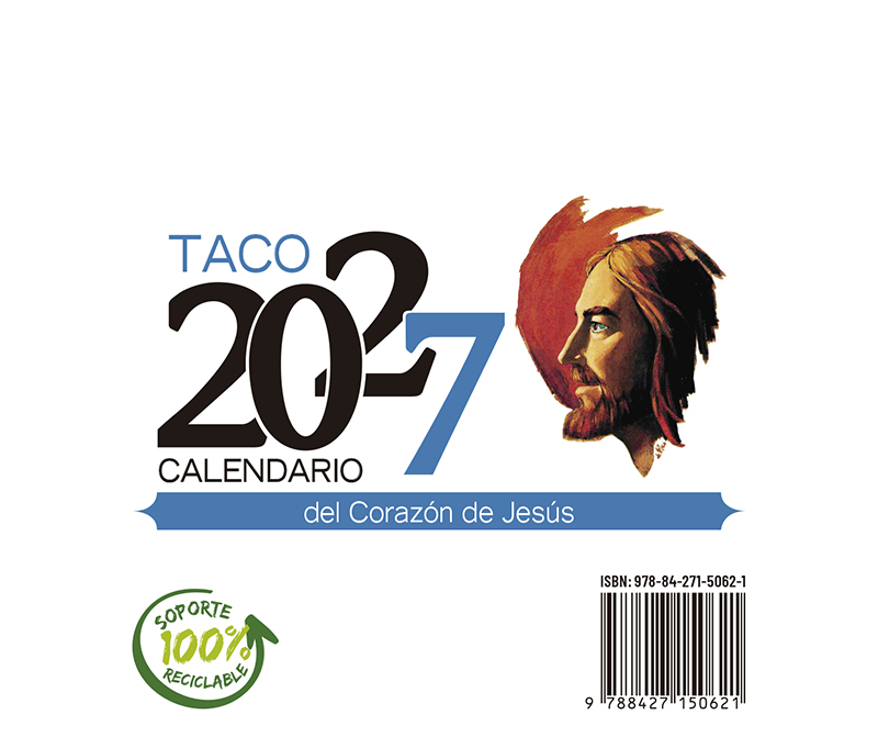 Taco Calendario del Corazón de Jesús - Gigante - 2027
