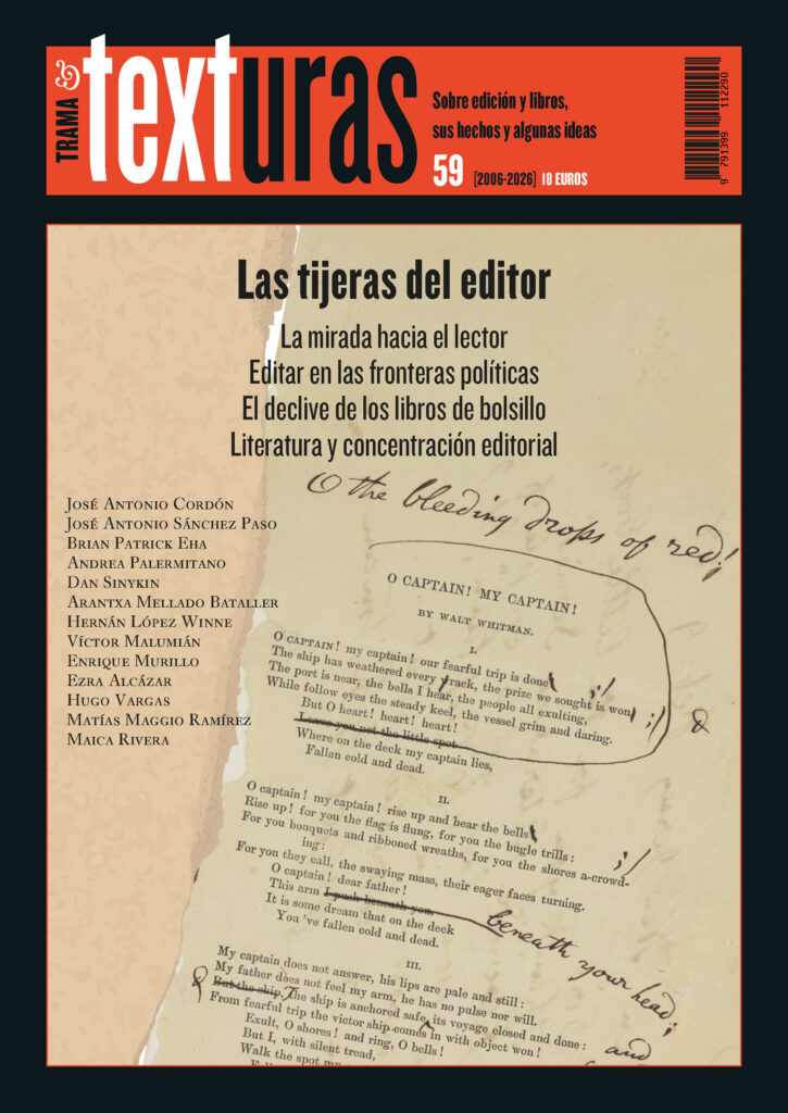 Texturas 59: Las tijeras del editor Texturas 59: Las tijeras del editor